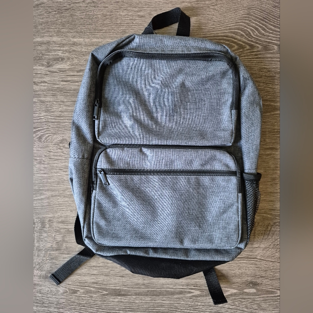 Ashbury Gray Black Backpack Laptop Bag NEW